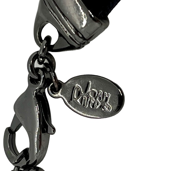 VINTAGE Joan Rivers Signed Blue Gray Statement Necklace Multi-Strand Teardrop - Picture 11 of 14